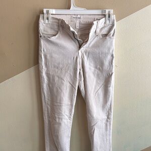Frame Denim Women's Light Beige Skinny Jeans